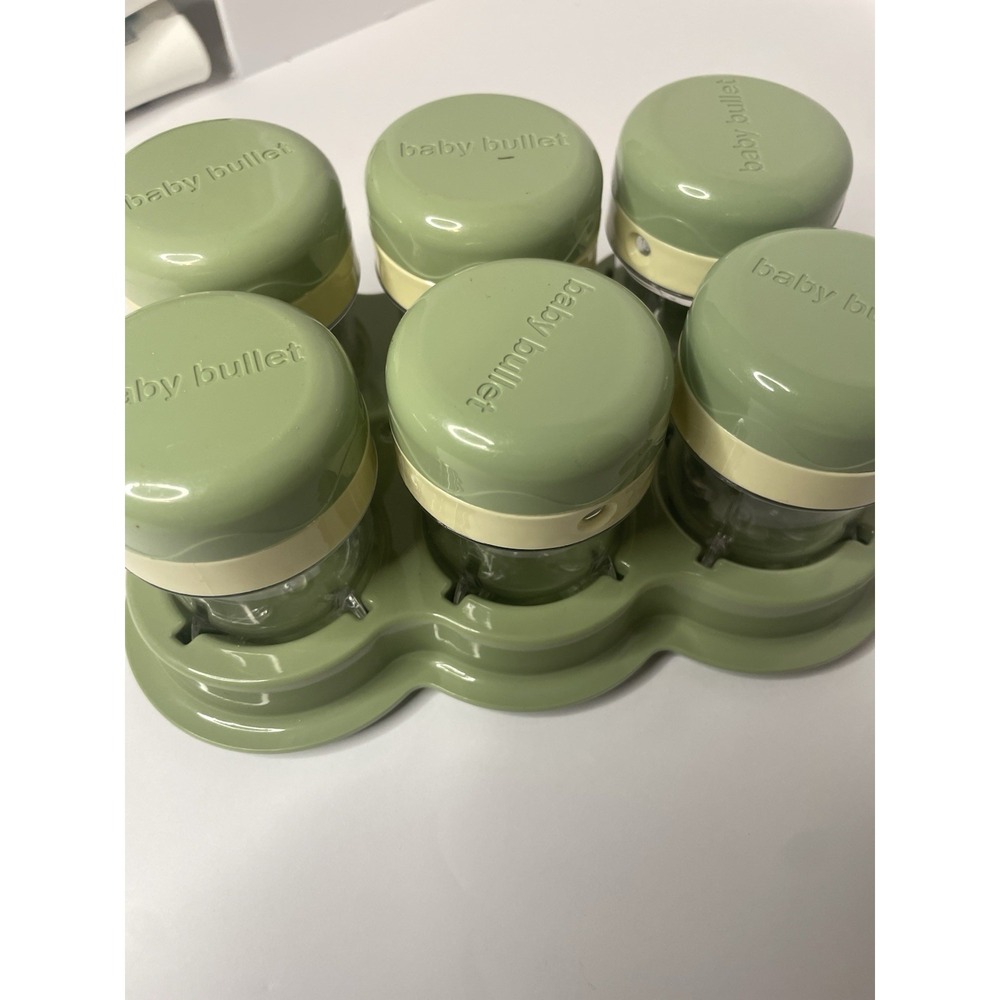 Nutribullet Baby 6 Green Storage Container Set & Stack Tray Replacement Part - Picture 3 of 3